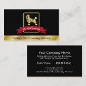 Imitat-Goldpudel-Haustier-Pflegenservice Visitenkarte (Vorne/Hinten)