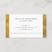 Imitat-Goldrahmen Visitenkarte (Rückseite)