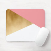 Imitat-Goldrosa des eleganten Kükens modernes Mousepad (Mit Mouse)