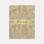 Imitat-GoldSequins und -diamanten Fleecedecke (Vorderseite)