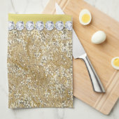 Imitat-GoldSequins und -diamanten Küchentuch (Viertel Falte)