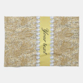 Imitat-GoldSequins und -diamanten Küchentuch (Horizontal)