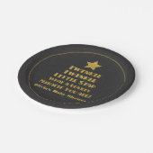 Imitat-GoldTwinkle wenig Pappteller (Schrägansicht)