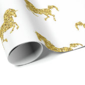 Imitat-Goldunicorn-Verpackungs-Papier Geschenkpapier (Rolleneckpunkt)