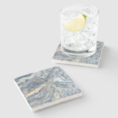 Imitat-Granit Steinuntersetzer (Seitenansicht)