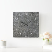 Imitat Graustein Quadratische Wanduhr (Zuhause)