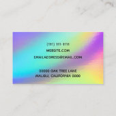 Imitat Holographische Visitenkarte (Rückseite)