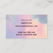 Imitat Holographische Visitenkarte (Rückseite)