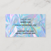 Imitat Holographische Visitenkarte (Rückseite)