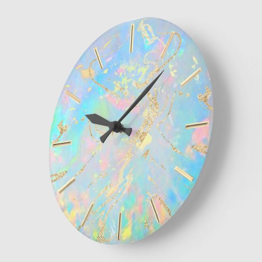 IMITAT Holoopalstein Große Wanduhr (Winkel)