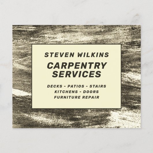 Imitat Holz minimalistisch Flyer (Vorne)