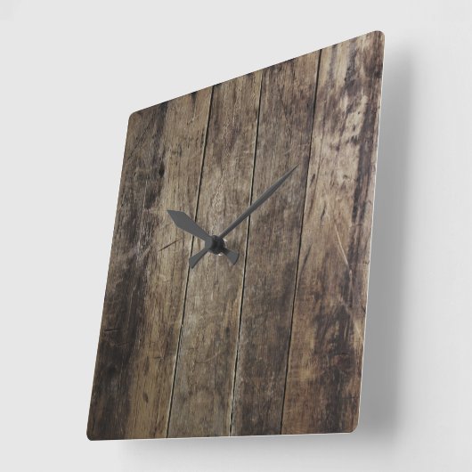 Imitat-Holz-Uhr Quadratische Wanduhr (Winkel)
