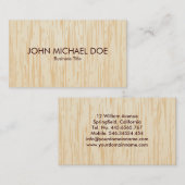 Imitat-hölzerne Visitenkarte (Vorne/Hinten)