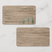 Imitat-hölzerne Visitenkarte (Vorne/Hinten)