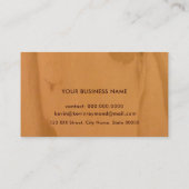 Imitat Holzstruktur beruflich elegant Visitenkarte (Rückseite)