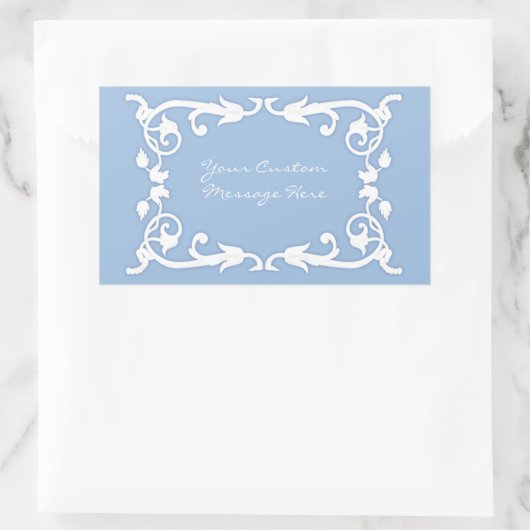 Imitat Jasperware Rechteckiger Aufkleber (Tasche)