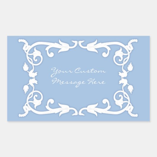 Imitat Jasperware Rechteckiger Aufkleber (Vorderseite)