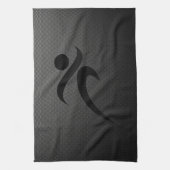 Imitat-Kohlenstoff-Faser; Laufen Geschirrtuch (Vertikal)