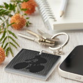 Imitat-Kohlenstoff-Faser-Radfahren Schlüsselanhänger (Vorderseite rechts)