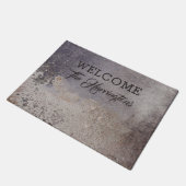 Imitat korrodierte Metallkundenspezifische Fußmatte (Schrägansicht)