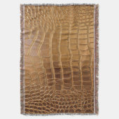 Imitat-Krokodil-Leder-Tierhaut-Muster Decke (Vorderseite Vertikal)