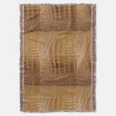 Imitat-Krokodil-Leder-Tierhaut-Muster Decke (Vorderseite Vertikal)