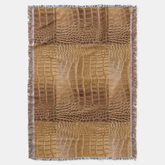 Imitat-Krokodil-Leder-Tierhaut-Muster Decke (Vorderseite Vertikal)