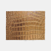 Imitat-Krokodil-Leder-Tierhaut-Muster Fleecedecke (Vorderseite (Horizontal))