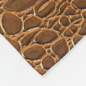 Imitat-Krokodil-Leder-Tierhaut-Muster Fleecedecke (Ecke)