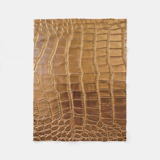 Imitat-Krokodil-Leder-Tierhaut-Muster Fleecedecke (Vorderseite)