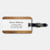 Imitat-Krokodil-Leder-Tierhaut-Muster Gepäckanhänger (Rückseite horizontal)