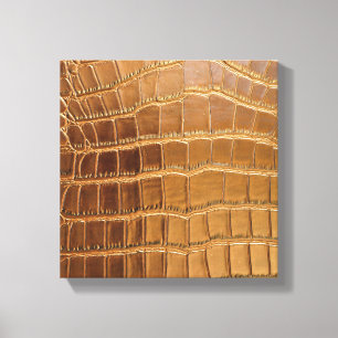 Imitat-Krokodil-Leder-Tierhaut-Muster Leinwanddruck
