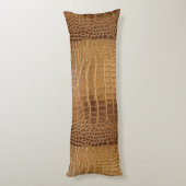 Imitat-Krokodil-Leder-Tierhaut-Muster Seitenschläferkissen (Rückseite (Vertikal))