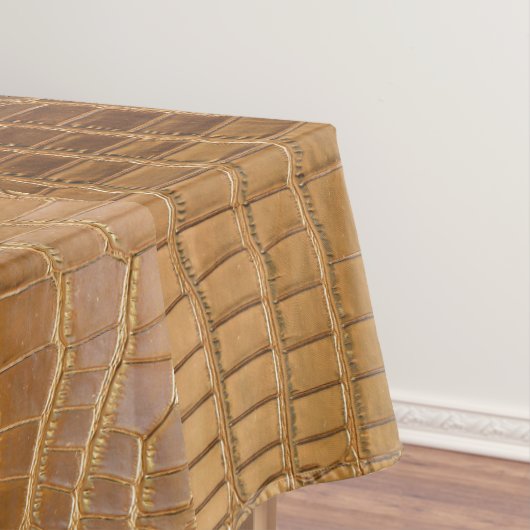 Imitat-Krokodil-Leder-Tierhaut-Muster Tischdecke (Beispiel)