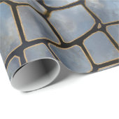 Imitat Krokodile Textur Marmor und Gold Geschenkpapier (Rolleneckpunkt)