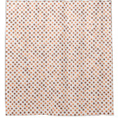 Imitat kupferne Polkapunkte w/custom Duschvorhang (Vorderseite)