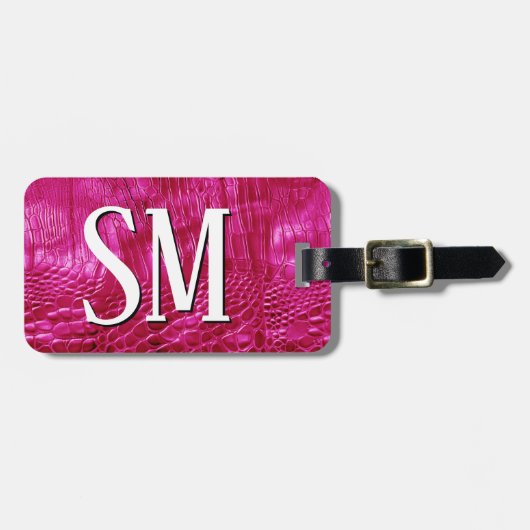 Imitat Leather Monogram Gepäckanhänger (Vorderseite horizontal)