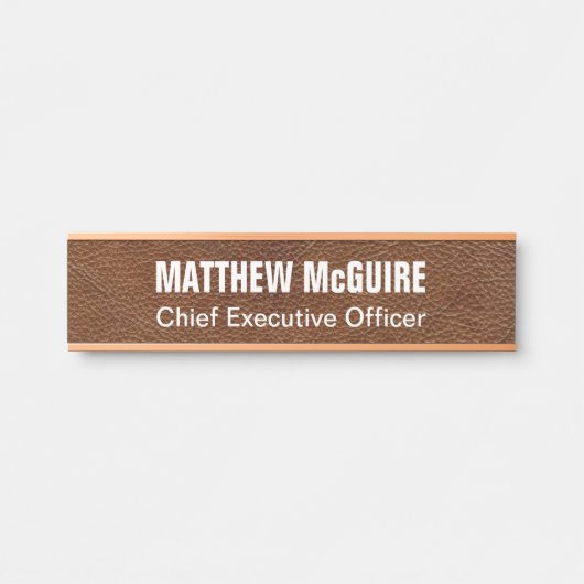 Imitat Leather Office Türschild (Vorderseite )