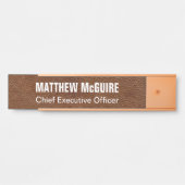 Imitat Leather Office Türschild (Vorderseite )