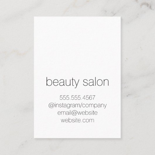 Imitat Leather Print Visitenkarte (Rückseite)