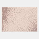 Imitat Leder Mix Design - Rosa Geschenkpapier Set (Vorderseite)