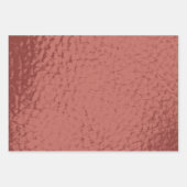 Imitat Leder Mix Design - Rosa Geschenkpapier Set (Vorderseite 3)