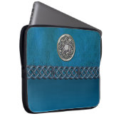 Imitat Leder und Metallkeltische Laptopschutzhülle (Vorne Rechts)