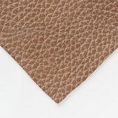Imitat ledernes natürliches Brown Fleecedecke (Ecke)