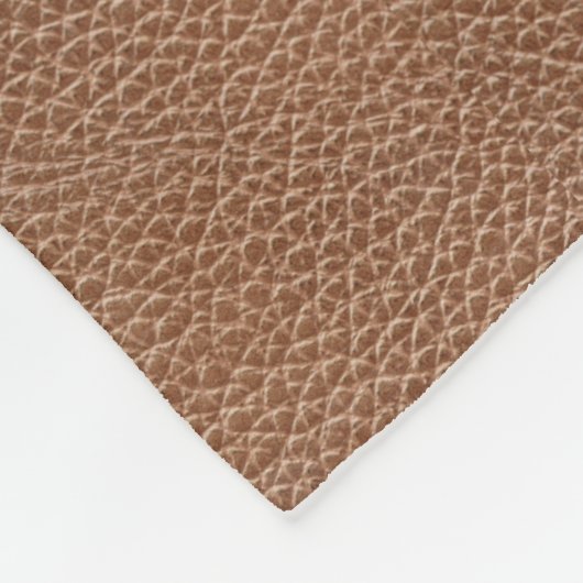 Imitat ledernes natürliches Brown Fleecedecke (Ecke)