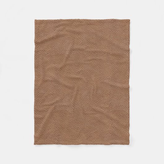 Imitat ledernes natürliches Brown Fleecedecke (Vorderseite)