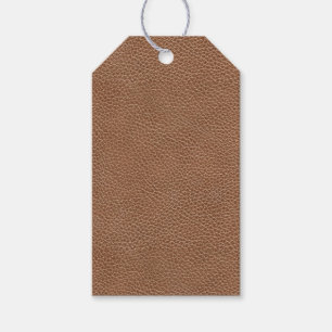 Imitat ledernes natürliches Brown Geschenkanhänger