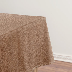 Imitat ledernes natürliches Brown Tischdecke