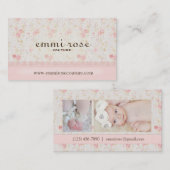 Imitat-Leinen-und Spitze-köstliche Visitenkarte (Vorne/Hinten)