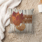 IMITAT Leinwand, Holz, verlässt Kissen (Decke)